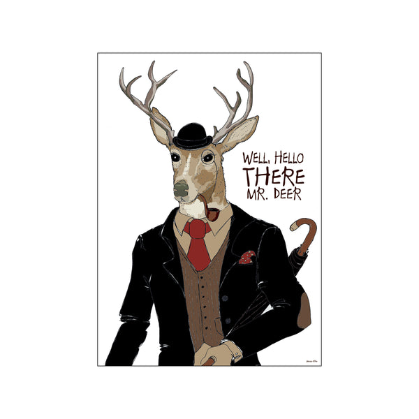 Mr. deer — Art print by Mouse & Pen from Poster & Frame