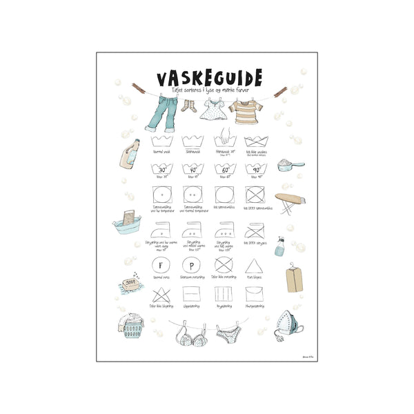 Vaskeguide — Art print by Mouse & Pen from Poster & Frame