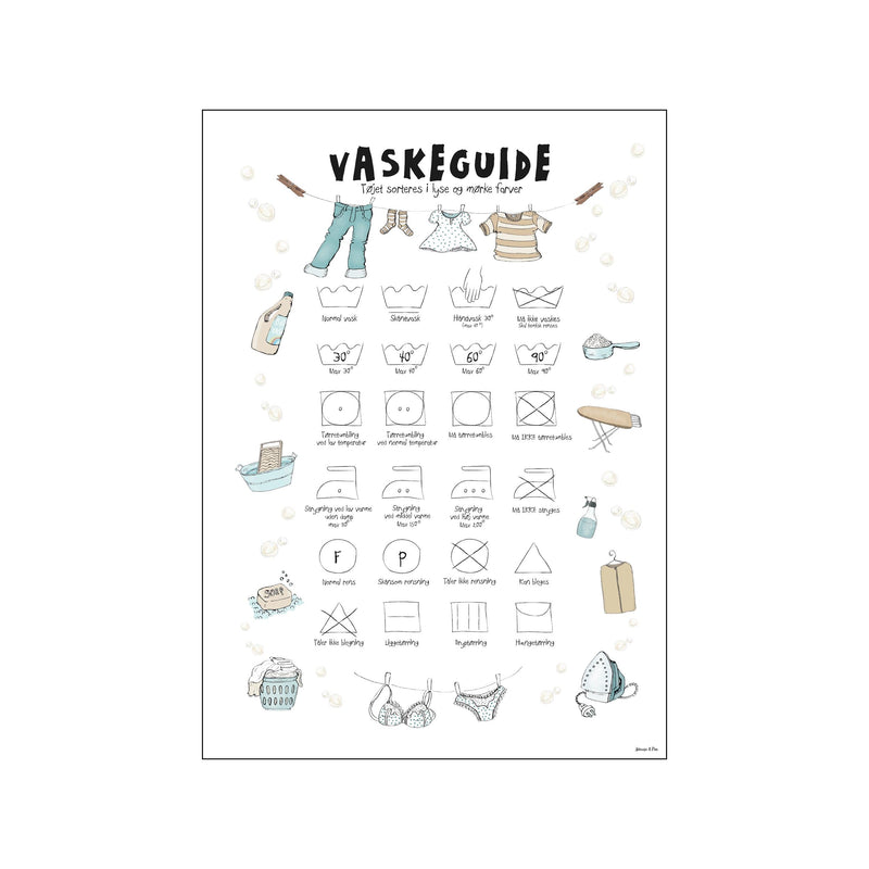 Vaskeguide — Art print by Mouse & Pen from Poster & Frame