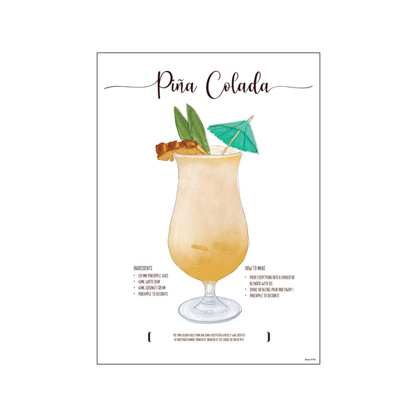 Pina Colada — Art print by Mouse & Pen from Poster & Frame