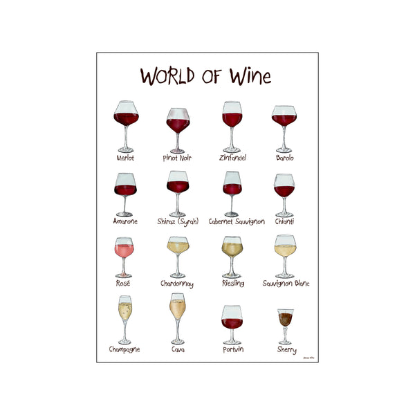 World of wine — Art print by Mouse & Pen from Poster & Frame