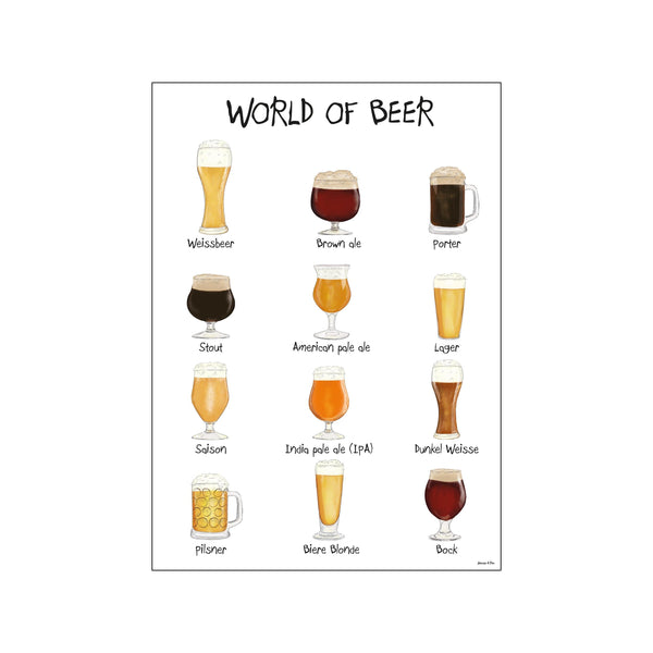 World of Beer — Art print by Mouse & Pen from Poster & Frame