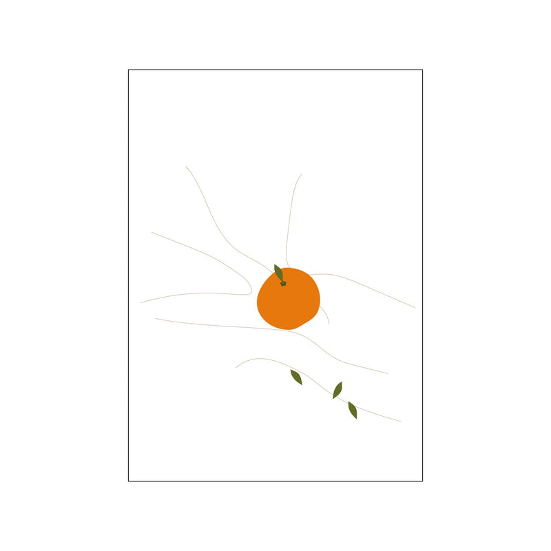 Orange on a table — Art print by Wonderful Warehouse from Poster & Frame