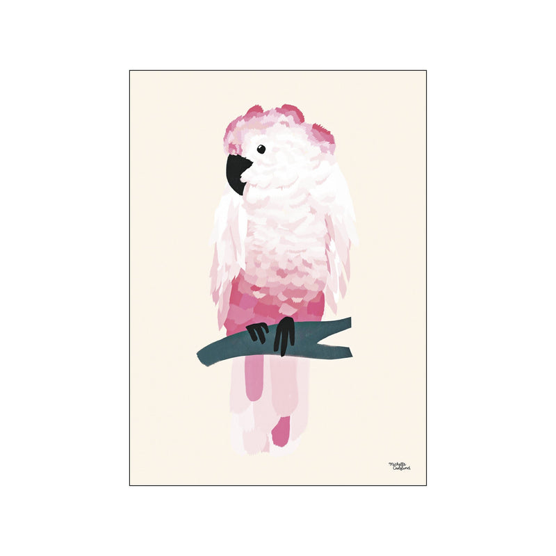 Pink cockatoo — Art print by Michelle Carlslund - Kids from Poster & Frame