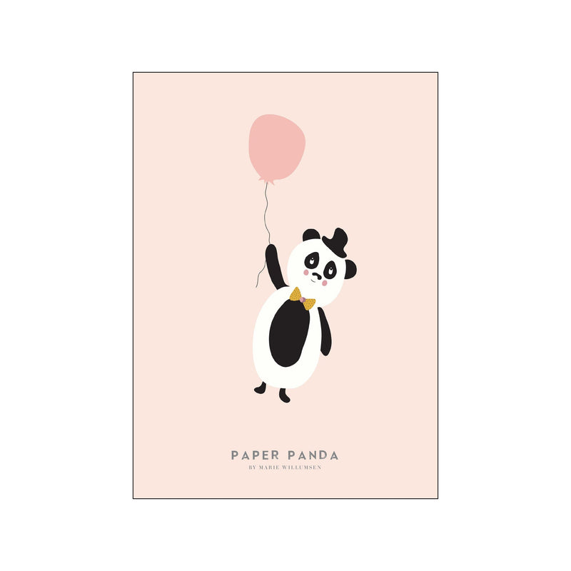 Paper Panda - Rosa — Art print by Marie Willumsen from Poster & Frame