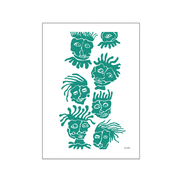 Sons & daughters no1 - green — Art print by By Emilie Toldam from Poster & Frame