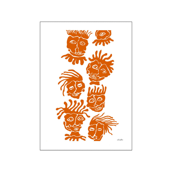 Sons & daughters no1 - orange — Art print by By Emilie Toldam from Poster & Frame