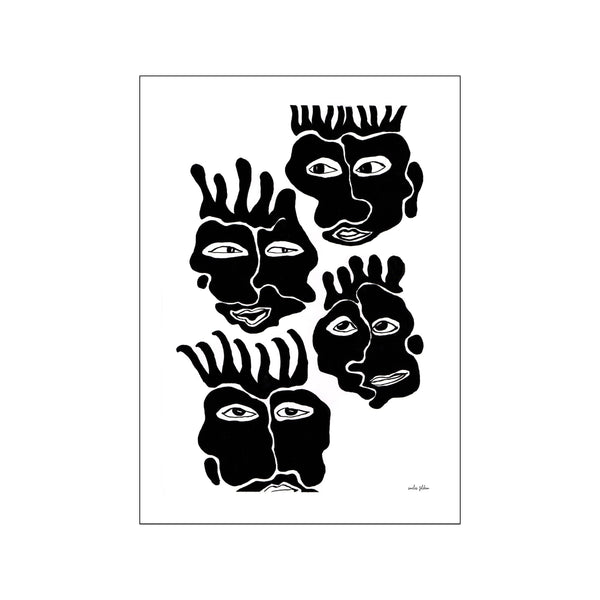 Sons & daughters no5 - black — Art print by By Emilie Toldam from Poster & Frame
