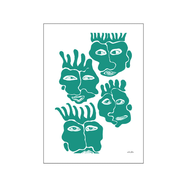 Sons & daughters no5 - green — Art print by By Emilie Toldam from Poster & Frame