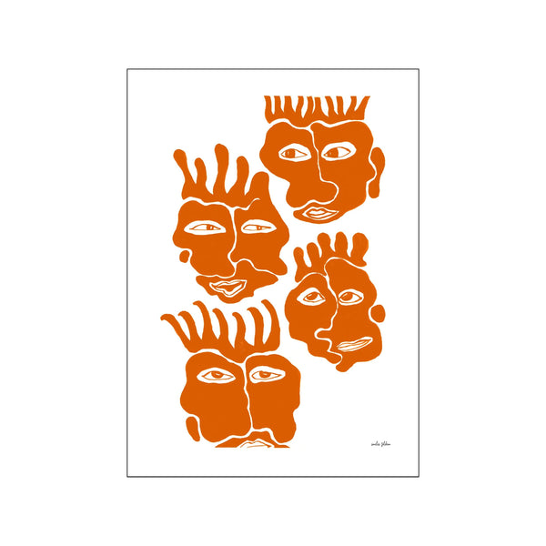 Sons & daughters no5 - orange — Art print by By Emilie Toldam from Poster & Frame