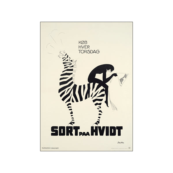 Sort På Hvidt — Art print by Dansk Plakatkunst from Poster & Frame
