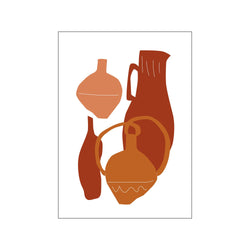Terracotta vases — Art print by Wonderful Warehouse from Poster & Frame