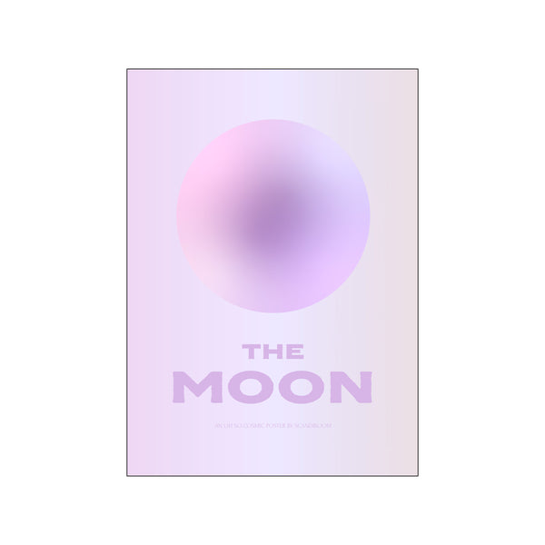 The Moon (Lilac) — Art print by Scandiboom from Poster & Frame