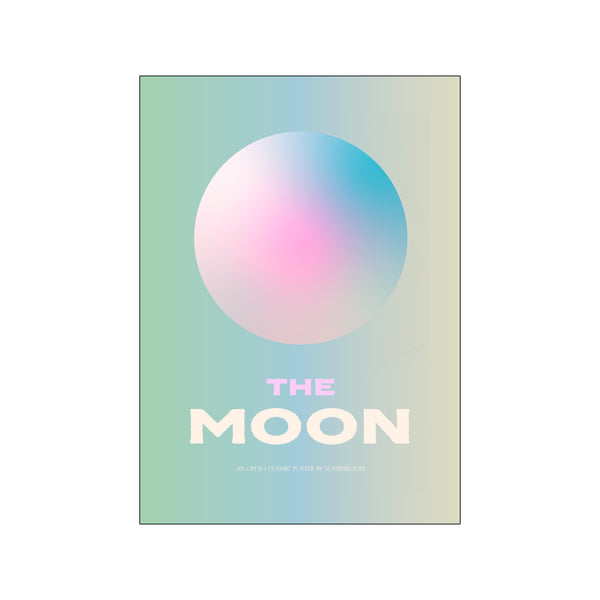 The Moon (Mint) — Art print by Scandiboom from Poster & Frame