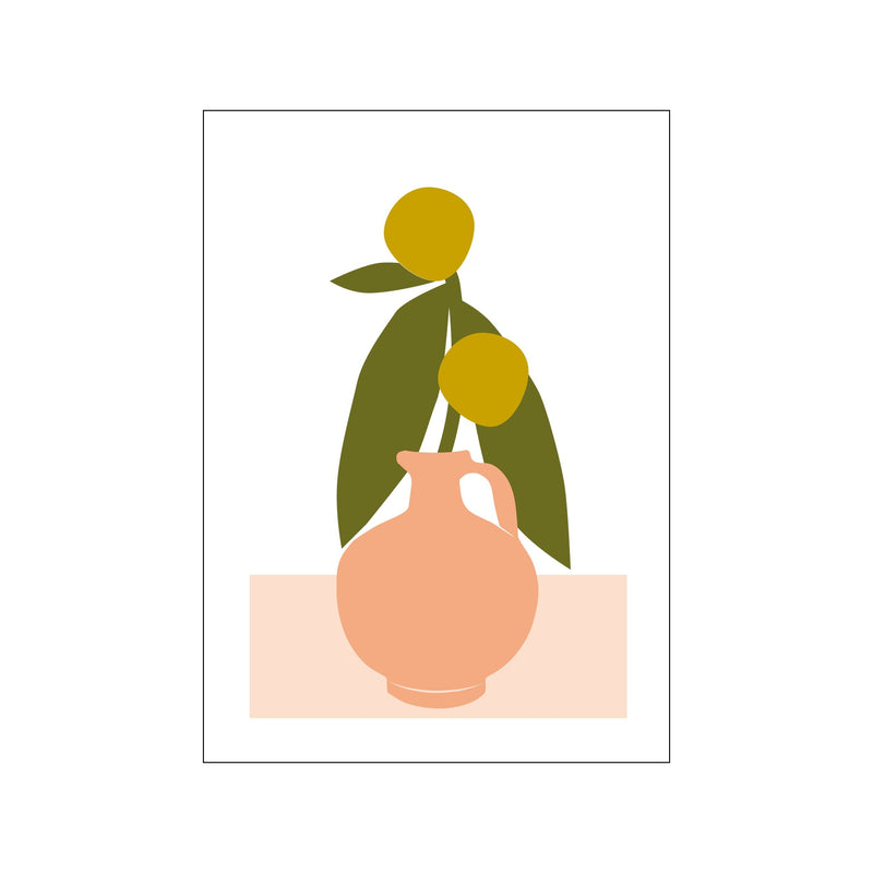 Two fruits in a vase — Art print by Wonderful Warehouse from Poster & Frame
