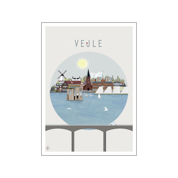 Vejle rund — Art print by Lydia Wienberg from Poster & Frame
