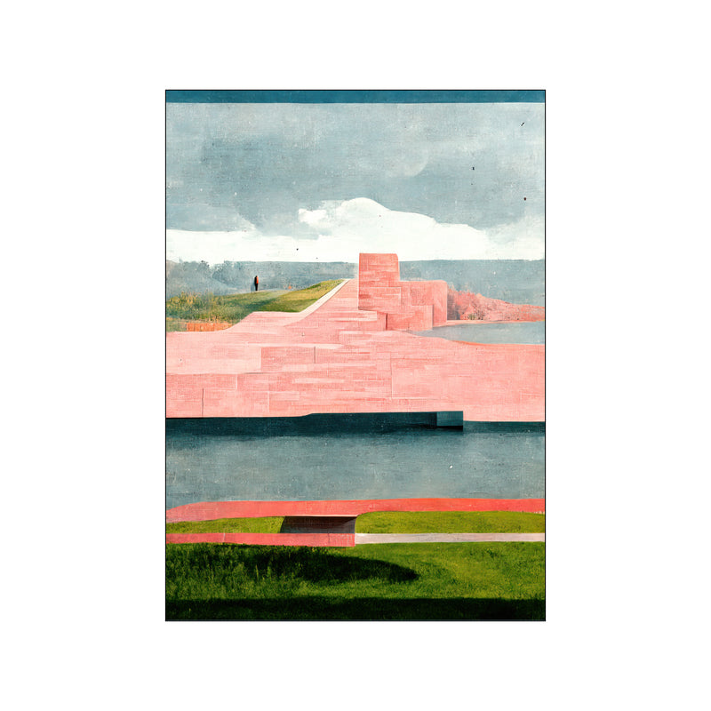 Pink Summer- Oceanshore, V2 — Art print by Yoma Emptylands from Poster & Frame